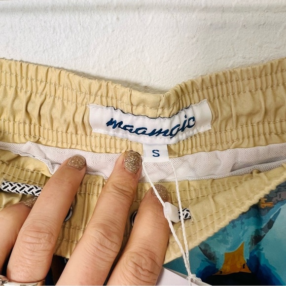 Maamgic NWT Vintage Style Swim Trunks Small - Picture 2 of 7